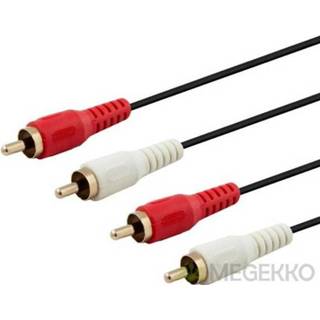 👉 Audiokabel zwart Savio CLS-17 audio kabel 3 m 2 x RCA 5901986044956