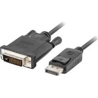 👉 Kabel adapter zwart Lanberg CA-DPDV-10CU-0030-BK video 3 m DisplayPort DVI-D 5901969416435