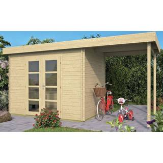 👉 Tuin huisje Tuindeco | Tuinhuis Middelmodern met Overkapping 8715815018998