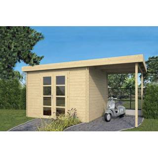 👉 Tuinhuisje Tuindeco | Tuinhuis Extramodern met Overkapping 8715815016314