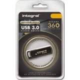 👉 Flash drive zwart goud Integral INFD128GB360SEC3.0 USB 128 GB Type-A 3.2 Gen 1 (3.1 1) Zwart, 5055288440135