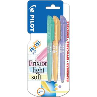 👉 Markeerstift Pilot Frixion Light Soft, blister van 3 stuks in geassorteerde kleuren 3131910298854