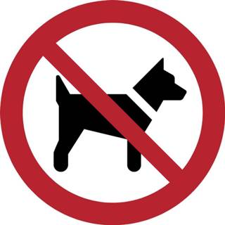 👉 Verbodsbord PP Tarifold uit PP, honden niet toegestaan, diameter 20 cm 8713739326441
