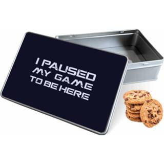 👉 Koek trommel rechthoek Paused Games woon accessoires wit Koektrommel - Bewaarblik 20x13x5 cm 8720329526174