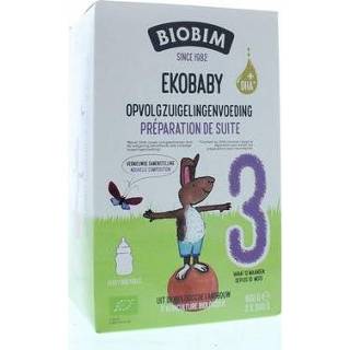 👉 Biobim Ekobaby 3 opvolgzuigelingenvoeding 10+ maanden 600g 8713445090889