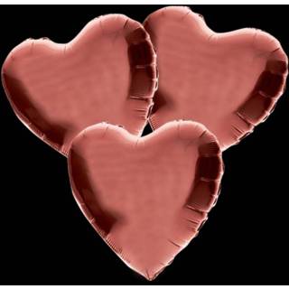 👉 Valentijn roze Ballon tros hart roségoud