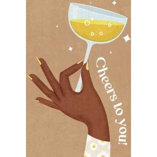 👉 Verjaardagskaart glas bloemen | Melolelo