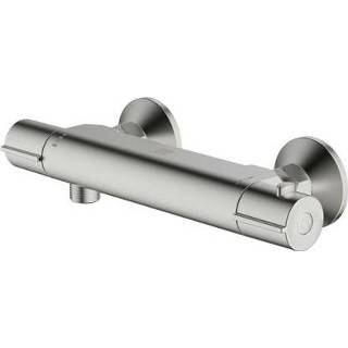 Douchekraan staal male AquaVive thermostatische Cato geborsteld 15cm 5414628080224