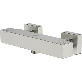 👉 Douchekraan staal male AquaVive thermostatische Lena geborsteld 15cm 5414628080248