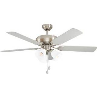 👉 Plafondventilator nikkel male EGLO met lamp Las Palmas mat E27 9002759350772