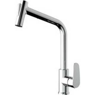 👉 Keukenkraan chroom Plieger Dour 1-Gats met Uittrekbare Handdouche Zijbediening 8711238406510