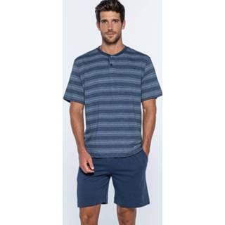 👉 Pyjama katoen blauw m|l|xl|xxl mannen Punto Blanco - Grunge