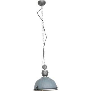 👉 Industriële hanglamp betongrijs metaal rond dustrieel binnen Steinhauer Bikkel 32 - 8712746123364