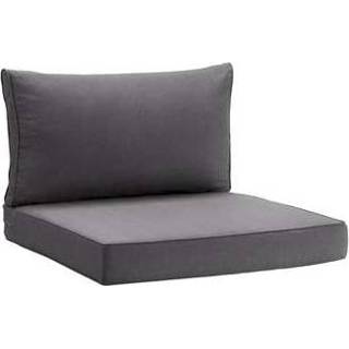 👉 Grijs katoen Le Sud Loungekussenset Brest - 2-delig 73 cm Leen Bakker 8714901768298