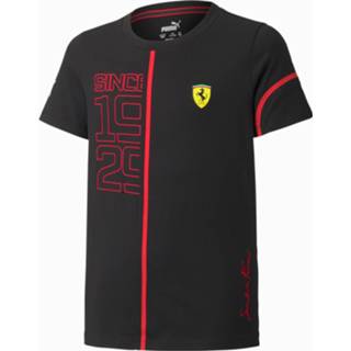 👉 Shirt zwart katoen 128 aucun unisex mode adult kinderen Scuderia Ferrari Street Racing T-shirt met grafische print jongeren, Zwart, Maat | PUMA 4063697143371