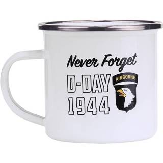 👉 Beker wit emaille leger - D-Day 1944/airborne- 8719298254447