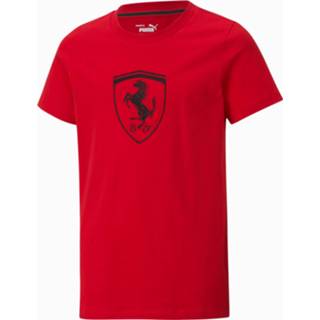 👉 Shirt rood katoen extra groot 128 aucun unisex mode adult kinderen Scuderia Ferrari Racing T-shirt jongeren, Rood, Maat | PUMA 4063697148574