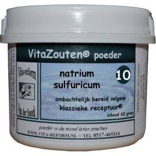 👉 Vitazouten Natrium sulfuricum poeder Nr. 10 60 gram 8718885285109