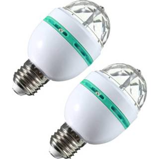 👉 Discolamp 2x Disco lamp/licht E27 fitting 30 effecten