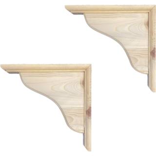 👉 Plankdrager houten grenen 10x plankdragers ongelakt 25 x 4,5 cm