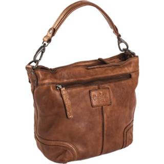 👉 Schoudertas leer vrouwen nederlands volwassenen ritssluiting okergeel geel Chesterfield / Handtas Lisa Oker 8719241056364