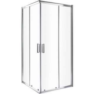👉 Douchecabine veiligheidsglas vierkant schuifdeur helder Kerra Grenoble 90x90cm 7434220614687