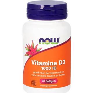 👉 Vitamine NOW D3 1000 IE (90 softgels) 733739112996