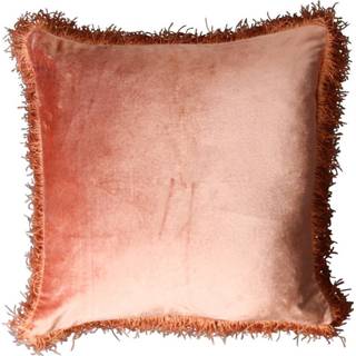 👉 Sier kussen fluweel fluwelen Sierkussen met Franjes Roestkleurig (45 x 45 cm) 8716522076295