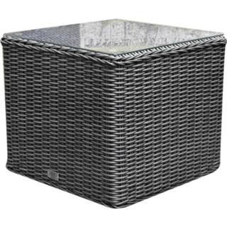 👉 Bijzettafel antraciet aluminium active Toscane premium 50x50xH45 cm 659424225898