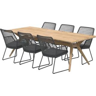 👉 Tuinset rope active 4 Seasons Outdoor Babilonia Belair dining 240x100xH75 cm 7 delig
