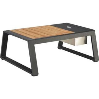 👉 Terrastafel antraciet aluminium active New York lounge tuintafel met wijnkoeler 105x81,5xH41 cm 659424203360