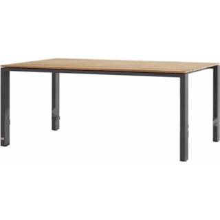 👉 Terrastafel teak aluminium active 4 Seasons Outdoor Goa dining tuintafel 160x90xH75 cm 659424232582