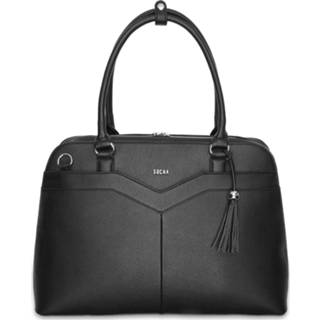 👉 Laptoptas zwart kunststof vrouwen schoudertas effen grijs active SOCHA Dames 15.6 inch Couture V 4029276049434