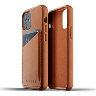👉 Portemonnee leather zwart Mujjo - Wallet iPhone 12 Mini 8718546172779