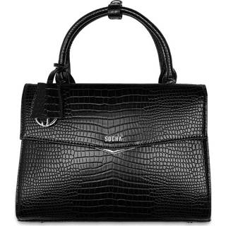 👉 Laptoptas zwart croco kunststof tablets vrouwen schoudertas print grijs active SOCHA Dames / Tablettas 10 inch Tiny Tip 4029276049427