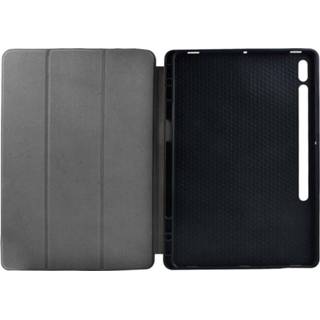 👉 Folio case grijs zwart Tablet | Gebruikt voor: Samsung Galaxy Tab S7+ Auto-wake-functie Grijs/Zwart TPU 5412810333776
