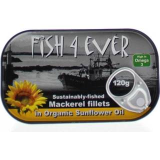 👉 Zonnebloemolie Fish 4 Ever Makreelfilet in 120g 5034210210213