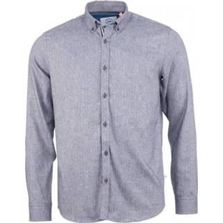 👉 S male blauw Kronstadt Johannes herringbone flannel 5712638285883