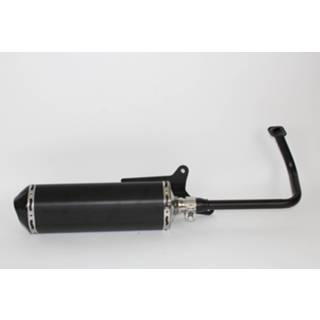 👉 Uitlaat zwart s active Jamarcol model Akrapovic China Vespa LX Napoli AGM VX Vespelini met schade