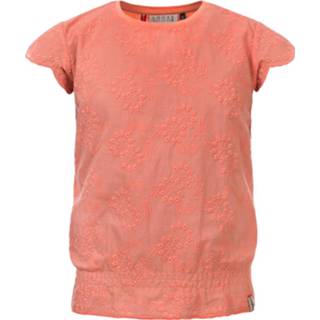 Vrouwen oranje meisjes Looxs Revolution Broderie top voor in de kleur 8719645118415