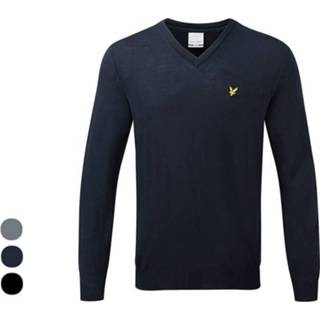 👉 Male active lyle Lyle&Scott Golf V-Neck navy 5054783608668