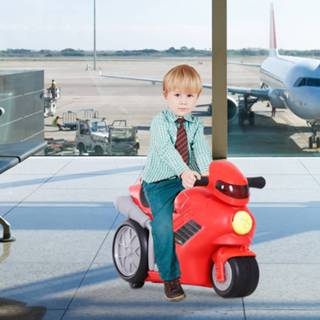 👉 Kinderkoffer rood active kinderen HOMCOM motorfiets met wieltjes 4-in-1 52 x 25 34cm 6011603397392