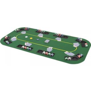 👉 Poker tafelblad groen active voor 8 spelers 4-voudig inklapbaar 8718475589631