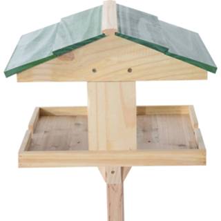 👉 Vogel huisje hout active groen Paws Vogelhuis op standaard naturel hout/groen 49,5 x 121cm 4250871236640