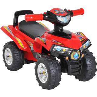 👉 Rood active HOMCOM Elektrische quad met licht en muziek 4250871262359