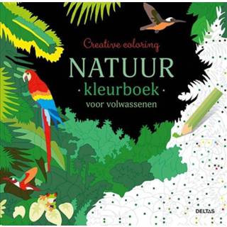 👉 Kleur boek Creative Coloring - Natuur kleurboek voor volwassenen. Paperback 9789044759365