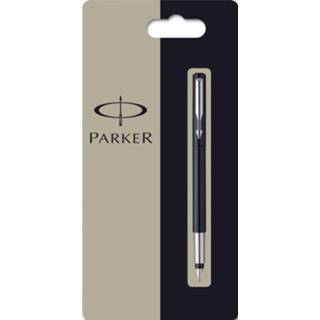 👉 Parker Collectie Vector Standard vulpen medium, zwart, blister 1 stuk