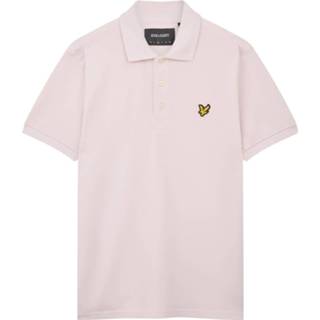 👉 Poloshirt roze katoen l male rood Lyle and Scott Sp400vog en plain polo shirt, w320 stonewash pink 5054783940386