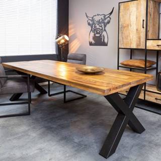 👉 Eettafel Denver 240 cm | Rechthoek X-poot