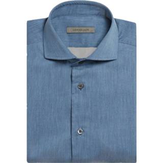 👉 Overhemd katoen male blauw Corneliani 8703082390497